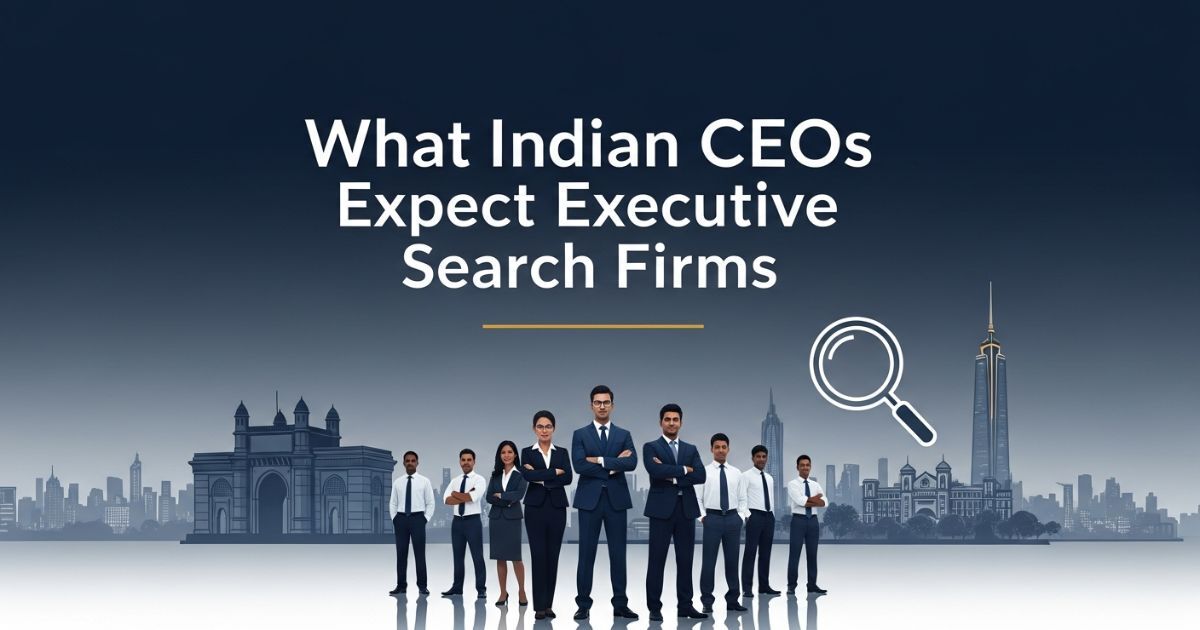 Indian CEOs and professionals highlighting expectations from executive search firms